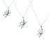 Navajo Sterling Silver Lizard Pendant Liquid Silver Necklace JX125339